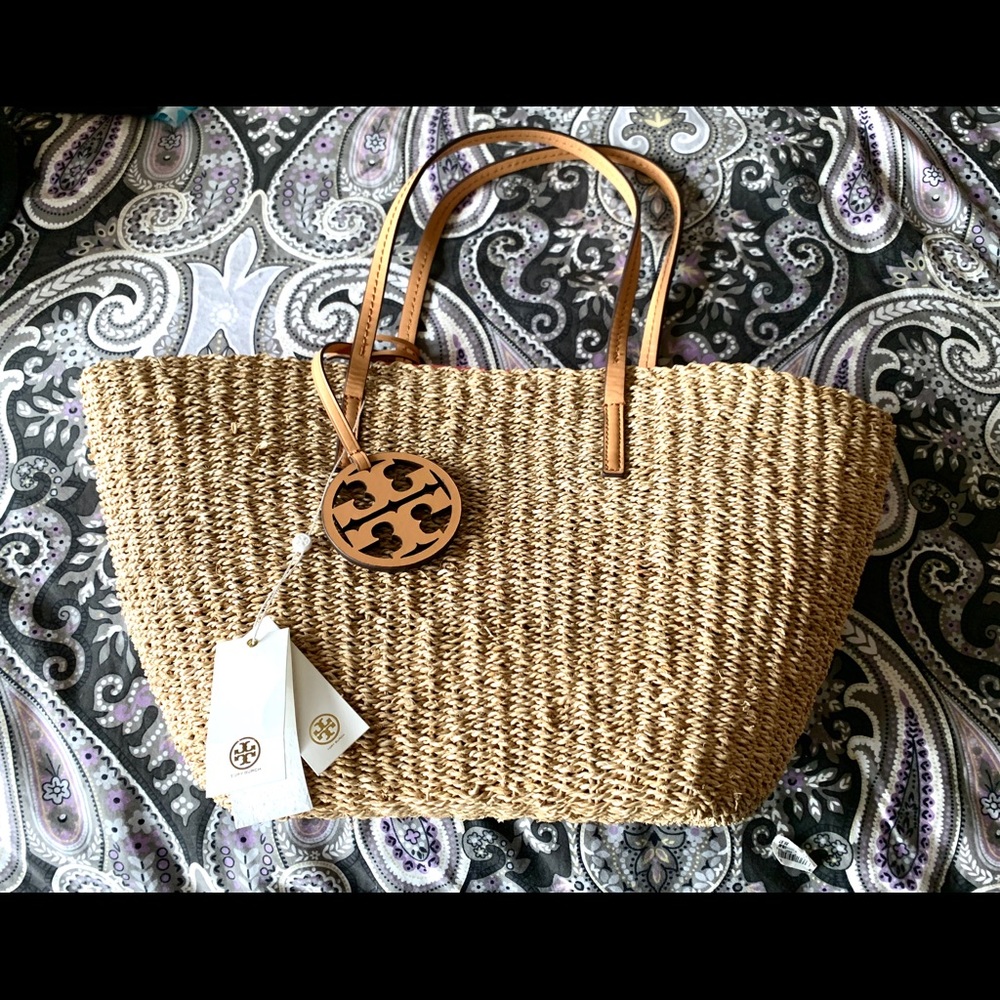 Tory Burch Straw Tote